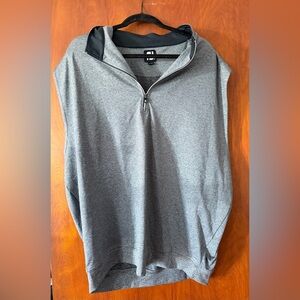 Foot Joy Golf Men's Grey Quarter-Zip Pullover Vest